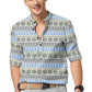 Men's Printed Spread Collar Casual Shirt Multicolor
