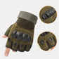 Non-Slip Half Finger Rubber Knuckle Motorcycle Gloves